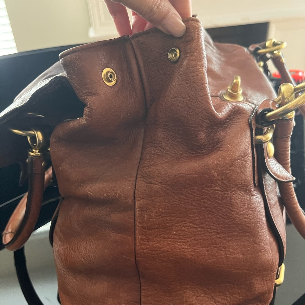 Coach Hampton Leather Carryall 15404
Brown Leather Handbag with Gold Accents - Picture 9 of 16